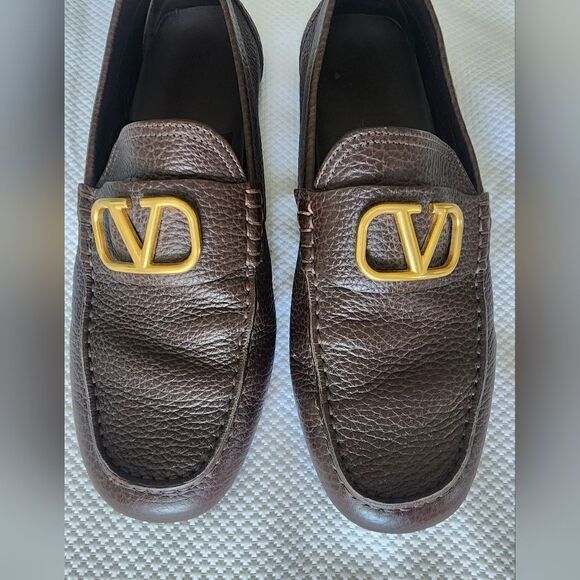 Valentino Garavani leather driver slip on loafers MYtheresa main image 10